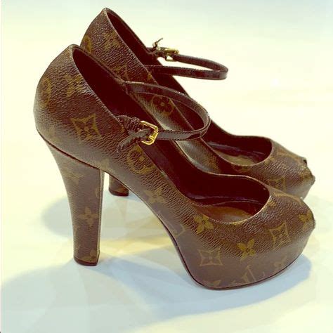Louis Vuitton platform heels red